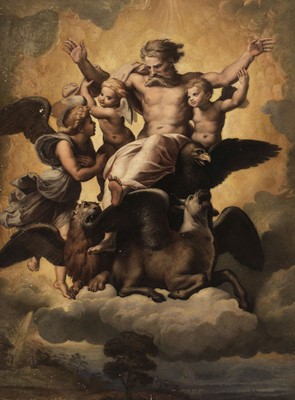 Lot 95 - Tubino (Girolamo, 1805-1879). Ezekiel's Vision, after Raphael, 1840s