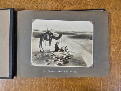 Lot 73 - Iraq. An album containing 48 corner-mounted photographs of Iraq and the Middle East, c. 1932