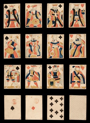 Lot 338 - Danish playing cards. Standard Paris-type pattern, Copenhagen: Steinmann, circa 1810