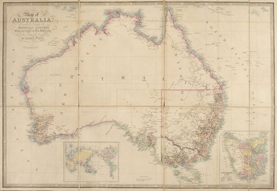 Lot 105 - Australia. Wyld (James). Map of Australia, circa 1855