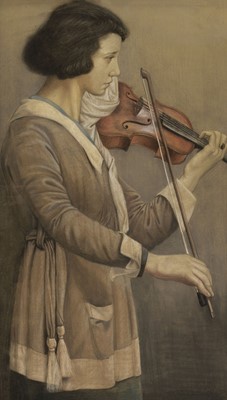 Lot 174 - Sleigh (Bernard, 1872-1954). The Young Violinist