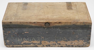 Lot 25 - Boat Magazine. A late Victorian painted pine box