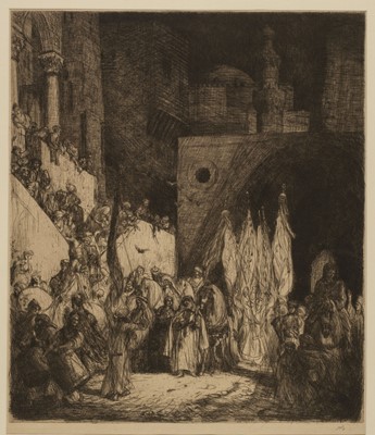 Lot 354 - Bauer (Marius Alexander Jacques, 1867-1932). Een Straat In Constantinopel, 1893