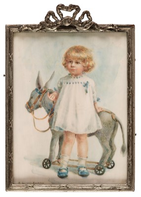 Lot 160 - Holman (Agnes Gladys, 1886-1966). Molly, circa 1913, watercolour on ivory