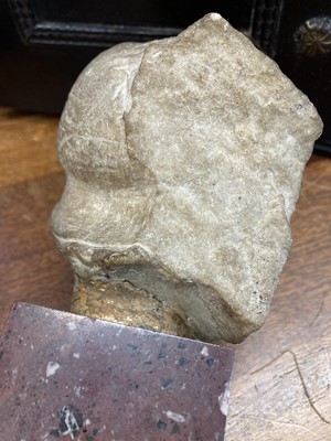 Lot 465 - Roman School. A Roman stone head of Athena, circa 2nd century AD