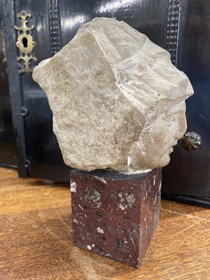 Lot 465 - Roman School. A Roman stone head of Athena, circa 2nd century AD