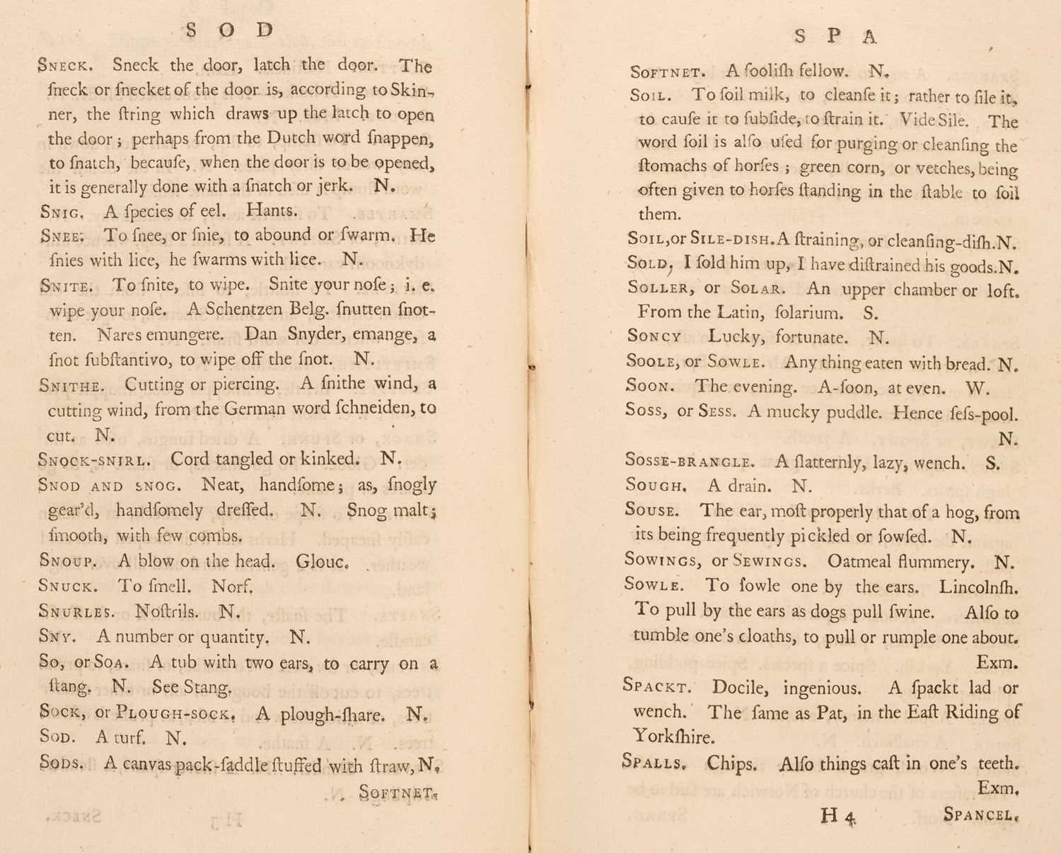 Lot 324 - Grose (Francis). A Provincial Glossary, with