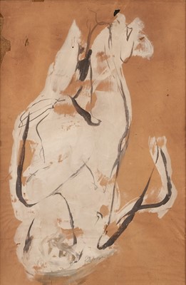 Lot 197 - Lanyon (Peter, 1918-1964). Nude, study for Europa, circa 1954