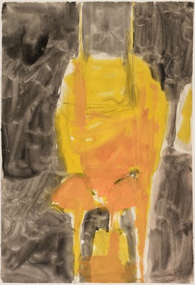 Lot 199 - Cliffe (Henry, 1919-1983). Abstract Figure, circa 1955, gouache on paper