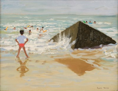 Lot 213 - Makara (Andrew, 1944-). Sunkan Bunker near Royan, oil