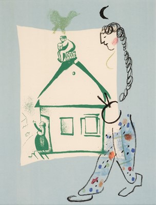 Lot 273 - Chagall (Marc, 1863-1937). La Maison de mon Village, 1960, colour lithograph