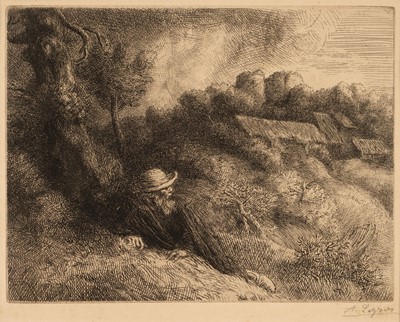 Lot 228 - Legros (Alphonse, 1837-1911). Le Chateaux des Revenants (The Castles of the Ghosts), etching