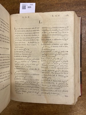 Lot 323 - Gilchrist (John). [A Dictionary, English and Hindoostanee, in which the words are marked... , 1787-90]
