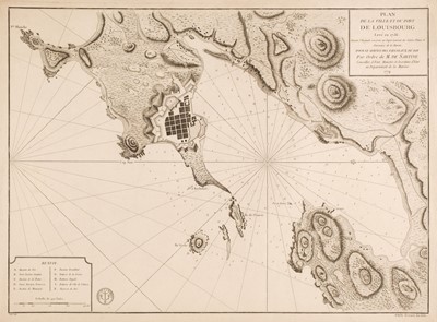 Lot 159 - North America. De Sartine (M.), Plan de la Ville..., de Louisbourg..., 1779