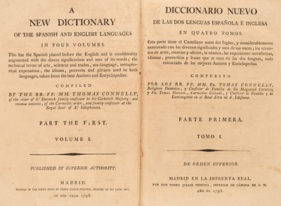 Lot 327 - Connelly (Thomas). A New Dictionary of the Spanish and English Languages... , 1798-97