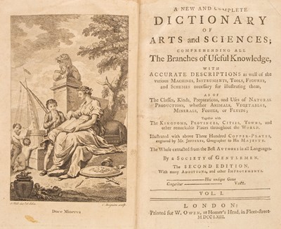 Lot 313 - A Society of Gentlemen. A New and Complete Dictionary... , 4 volumes, 2nd edition, London, 1763-64