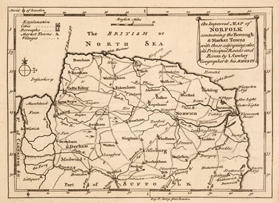 Lot 109 - British County Maps. A collection of approximately 220 maps, 18th & 19th century