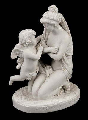 Lot 447 - Sevres. La Lecon De L'Amour (Lesson of Love), late 19th century