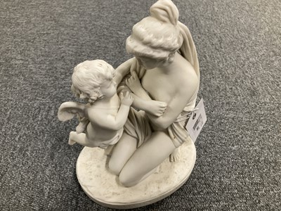 Lot 447 - Sevres. La Lecon De L'Amour (Lesson of Love), late 19th century