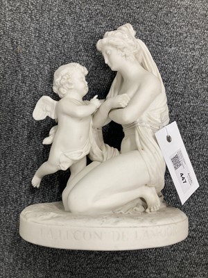 Lot 447 - Sevres. La Lecon De L'Amour (Lesson of Love), late 19th century