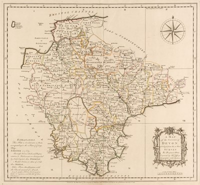 Lot 121 - Devon. Donn (Benjamin), A Map of the County of Devon..., 1765