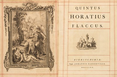 Lot 262 - Baskerville Press. Quintus Horatius Flaccus. [Opera], Birmingham: John Baskerville, 1770