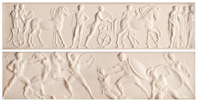 Lot 39 - Henning (John, 1771-1851). A pair of plaster reliefs of the Parthenon frieze, circa 1816-20