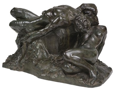 Lot 50 - Nicolini (Giovanni, 1872-1956) Ebbro (Drunk), bronze sculpture