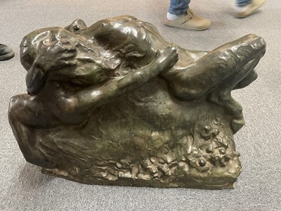 Lot 99 - Nicolini (Giovanni, 1872-1956) Ebbro (Drunk), bronze sculpture