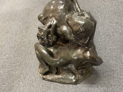 Lot 99 - Nicolini (Giovanni, 1872-1956) Ebbro (Drunk), bronze sculpture