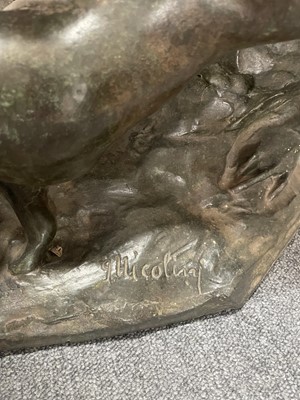 Lot 99 - Nicolini (Giovanni, 1872-1956) Ebbro (Drunk), bronze sculpture