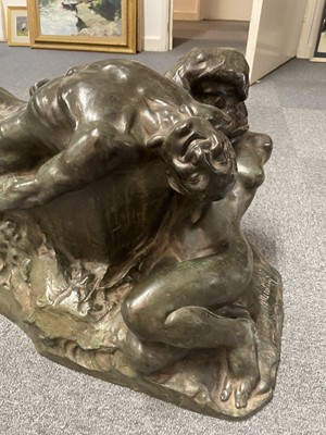 Lot 99 - Nicolini (Giovanni, 1872-1956) Ebbro (Drunk), bronze sculpture