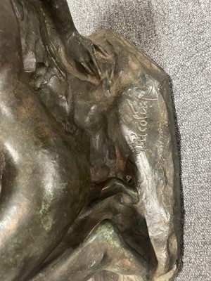 Lot 99 - Nicolini (Giovanni, 1872-1956) Ebbro (Drunk), bronze sculpture