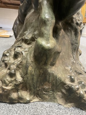 Lot 99 - Nicolini (Giovanni, 1872-1956) Ebbro (Drunk), bronze sculpture