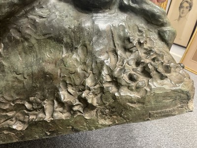 Lot 99 - Nicolini (Giovanni, 1872-1956) Ebbro (Drunk), bronze sculpture