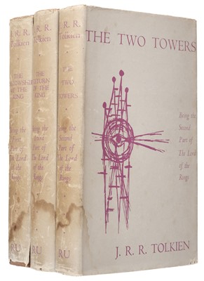 Lot 743 - Tolkien (J. R. R.). The Lord of the Rings, 3 volumes, Reader's Union edition, 1960