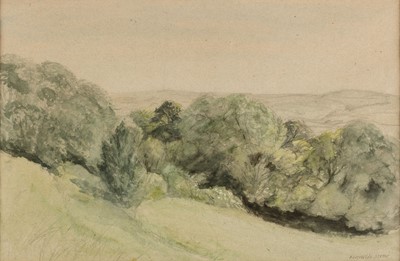 Lot 209 - Stone (Reynolds, 1909-1979). Bride Valley from the Old Rectory Trees, watercolour