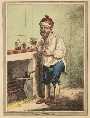 Lot 121 - Gillray (James). Taking Physick. London: H. Humphreys, February 6th 1800