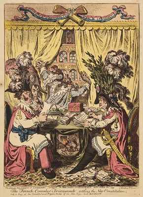 Lot 125 - Gillray (James). The French Consular-Triumverate, London: H. Humphreys, January 1st, 1800