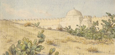 Lot 176 - French (Cecil, 1879-1953). Moroccan Kasbah, November 1922, pastel