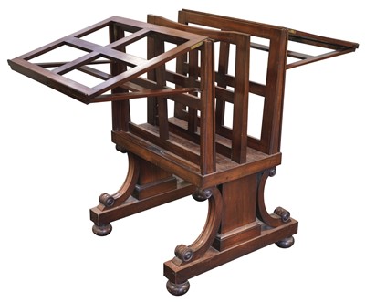 Lot 463 - Folio Stand. A William IV mahogany folio stand