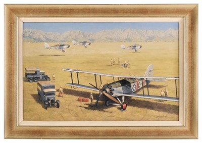 Lot 303 - Woodcock (Keith). Royal Air Force, Westland Wapiti, oil on canvas, showing 31 Squadron