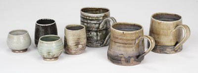 Lot 420 - Prindl (Chris, 1968-). A selection of salt glazed drinking vessels