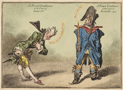 Lot 101 - Gillray (James). A French Gentleman of the Court of Louis XVIth...