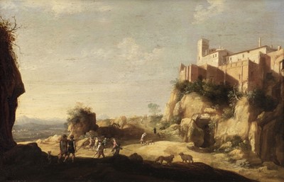 Lot 6 - Breenbergh (Bartholomeus, Deventer 1598-1657 Amsterdam). Italianate Landscape