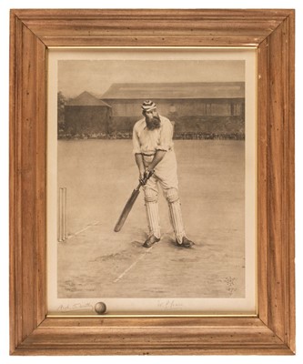 Lot 173 - Grace (William Gilbert, 1848-1915). Portrait of W. G. Grace, 1891