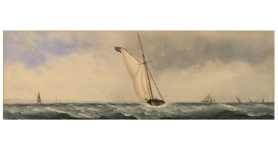 Lot 143 - Taylor (Charles, active 1836-1871). Off The Isle of Wight, watercolour