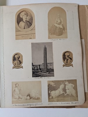 Lot 5 - Baker (Casper Joseph, 1852-1918). An album of photographs compiled by naval cadet Casper Baker, c. 1865-73