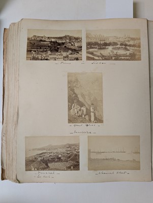 Lot 5 - Baker (Casper Joseph, 1852-1918). An album of photographs compiled by naval cadet Casper Baker, c. 1865-73