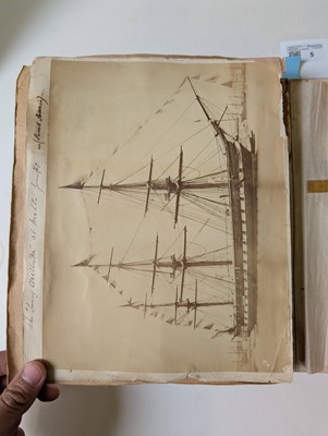 Lot 5 - Baker (Casper Joseph, 1852-1918). An album of photographs compiled by naval cadet Casper Baker, c. 1865-73